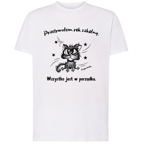 Przetrwałem rok szkolny śmieszna koszulka.png