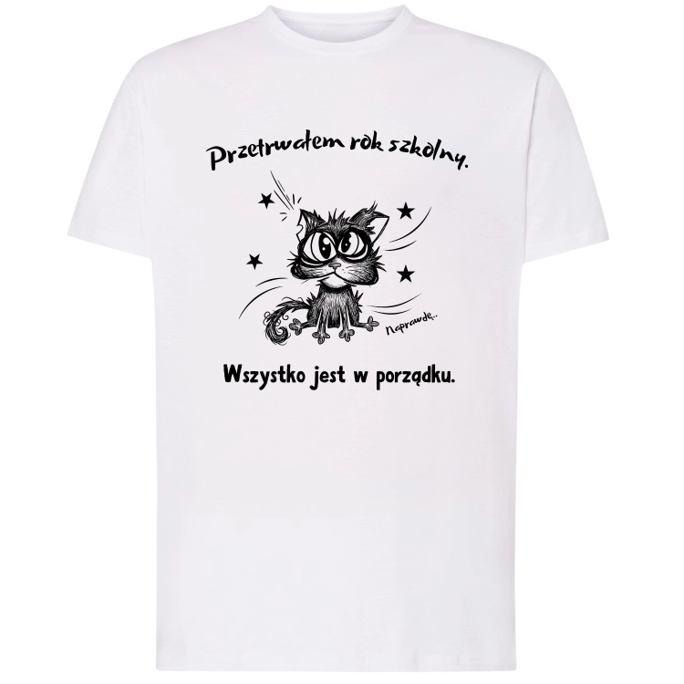 Przetrwałem rok szkolny śmieszna koszulka.png