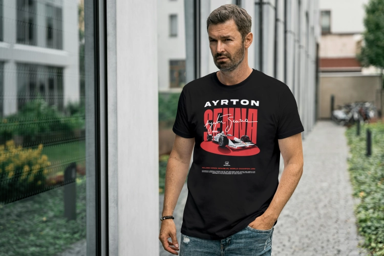 Koszulka Ayrton Senna McLaren Honda MP4/5B Formula 1