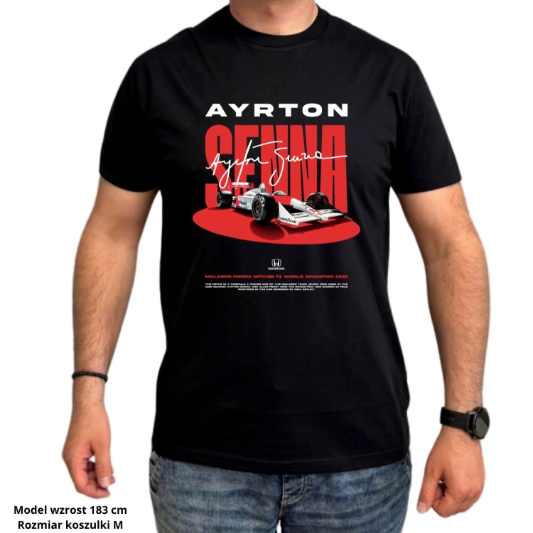 Koszulka Ayrton Senna McLaren Honda MP4/5B Formula 1