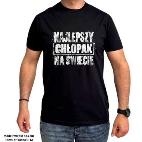 Koszulka Najlepszy Chłopak na Świecie na Dzień Chłopaka dla chłopca i mężczyzny