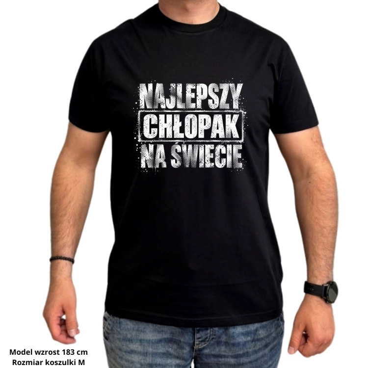 Koszulka Najlepszy Chłopak na Świecie na Dzień Chłopaka dla chłopca i mężczyzny
